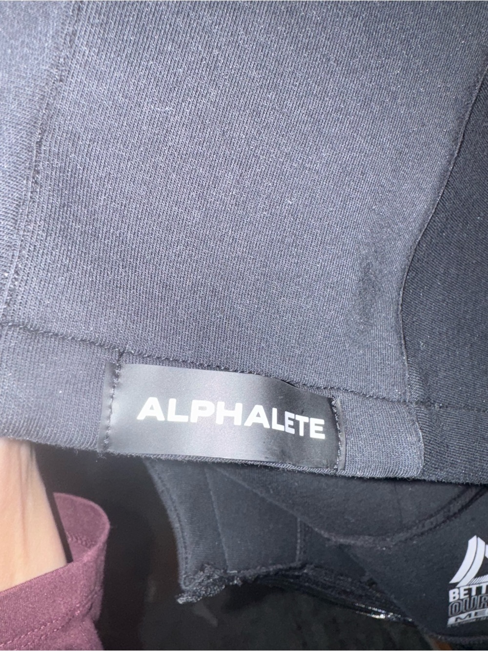 Alphalete LDB More Elements Cropped Zip Up Hoodie Jacket Black M - Picture 7 of 7